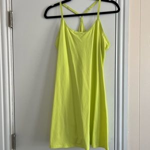 NWOT Outdoor Voices Med Exercise Dress - Lemon/Lime